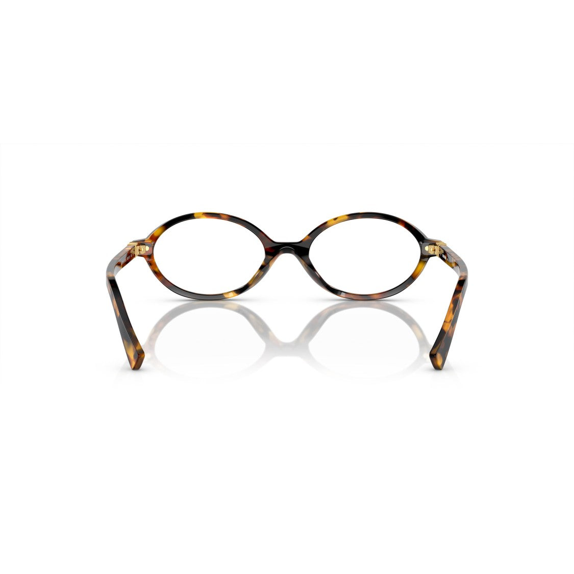 Miu Miu 0Mu 01Xv Tortoiseshell Oval Sunglasses With Glossy Acetate Finish