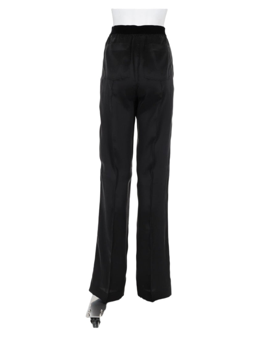 Tom Ford Straight-Leg Silk Trousers With High Waist Design