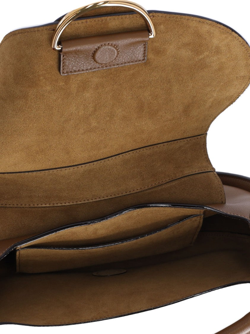 Chloé "Ride" Shoulder Bag – Brown