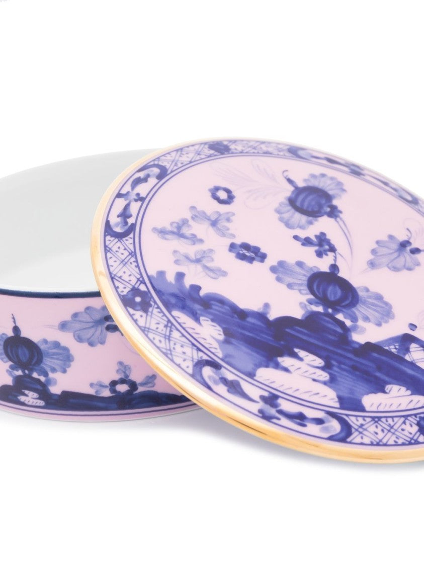 Ginori 1735 Floral Porcelain Container