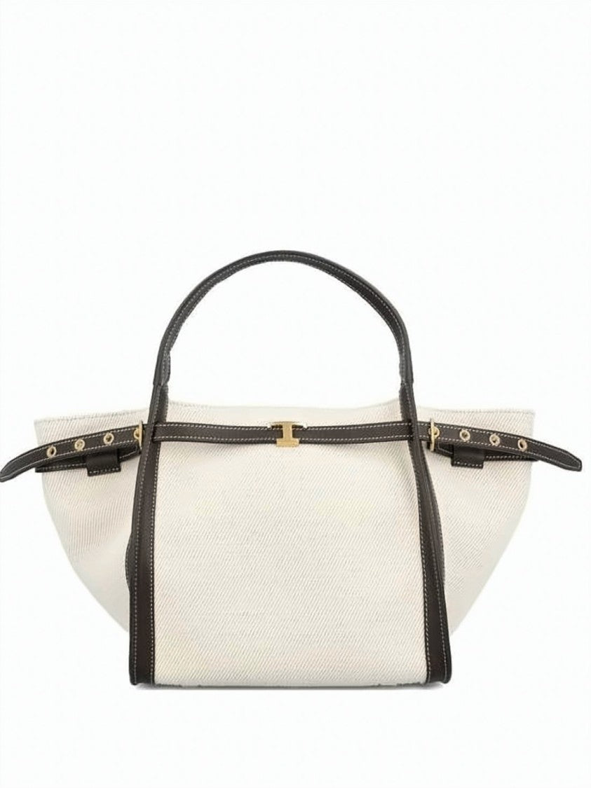 Tod's Structured Tote Bag With Smooth Leather Trim