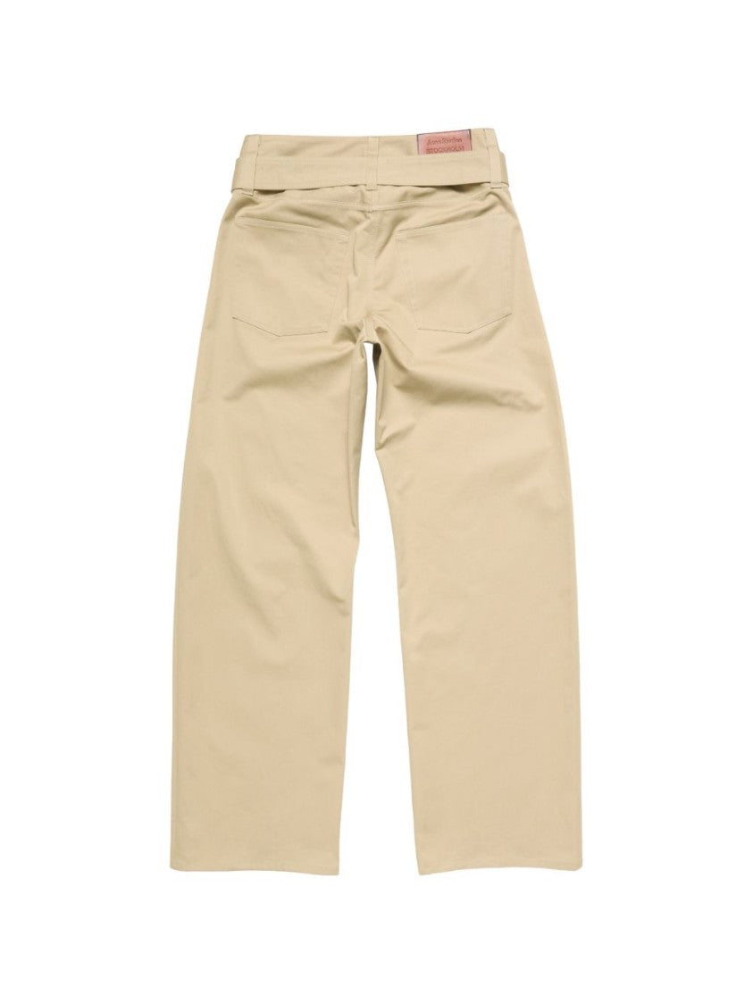 Acne Studios High-Waist Wide-Leg Belted Jeans