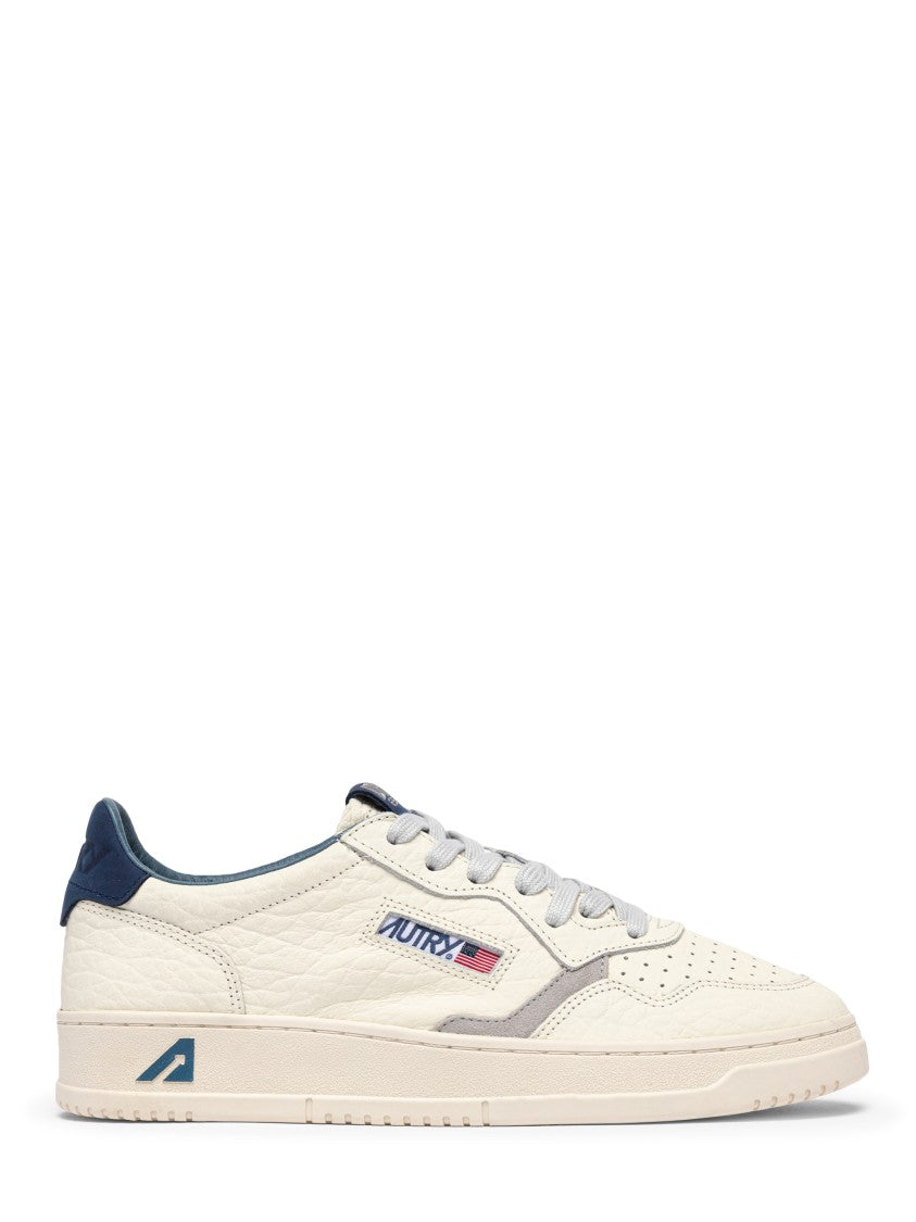 Autry Low-Top Sneakers With Textured Leather And Suede Accents