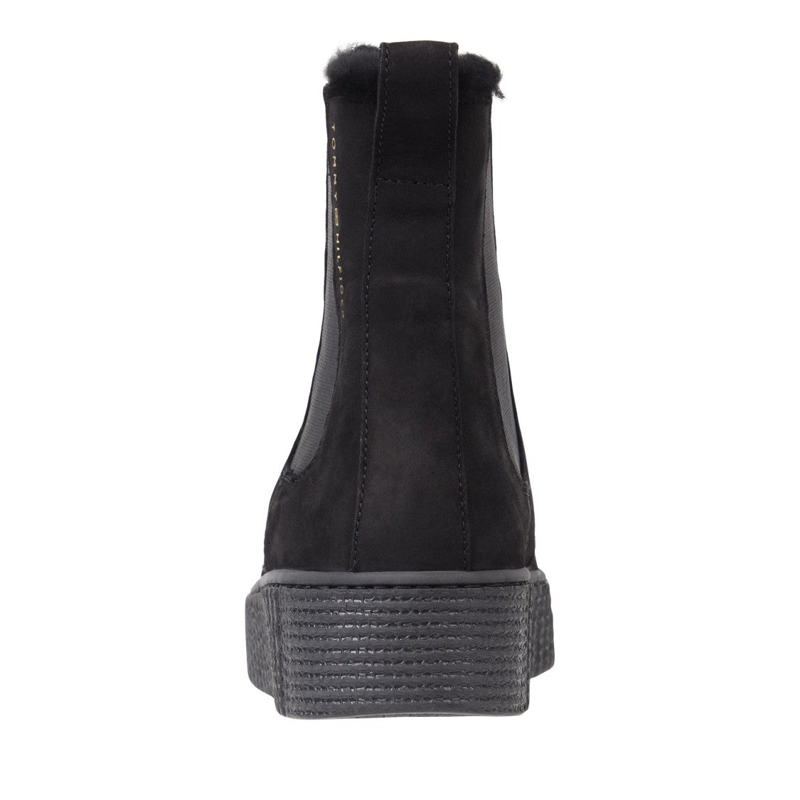 Tommy Hilfiger Black Essential Leather Chelsea Boots
