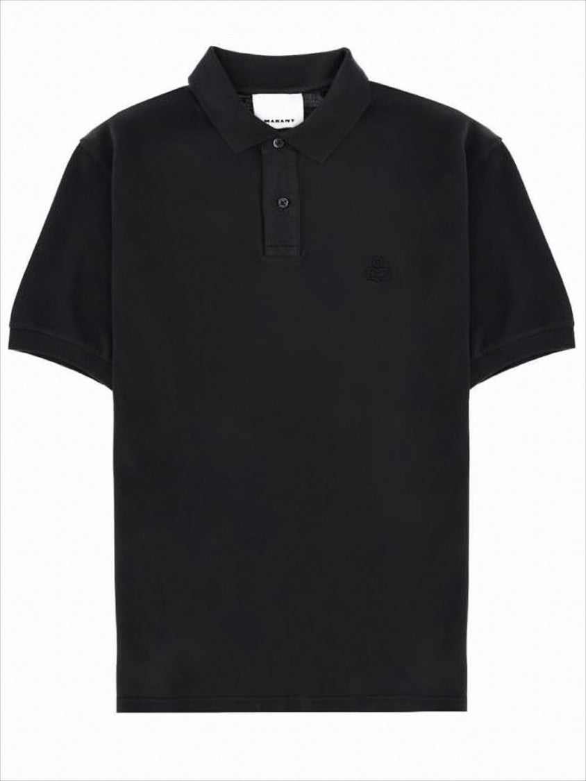 Isabel Marant Structured Collar Polo Shirt With Two-Button Placket