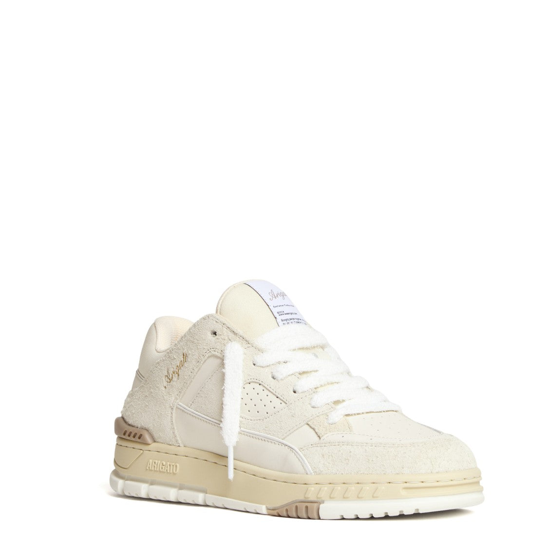 Axel Arigato Area Lo Fluffy Leather-Suede Sneakers