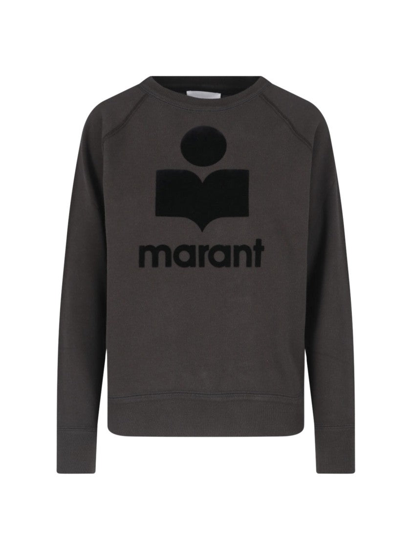 Isabel Marant Étoile Black Milly Cotton Crewneck Sweatshirt