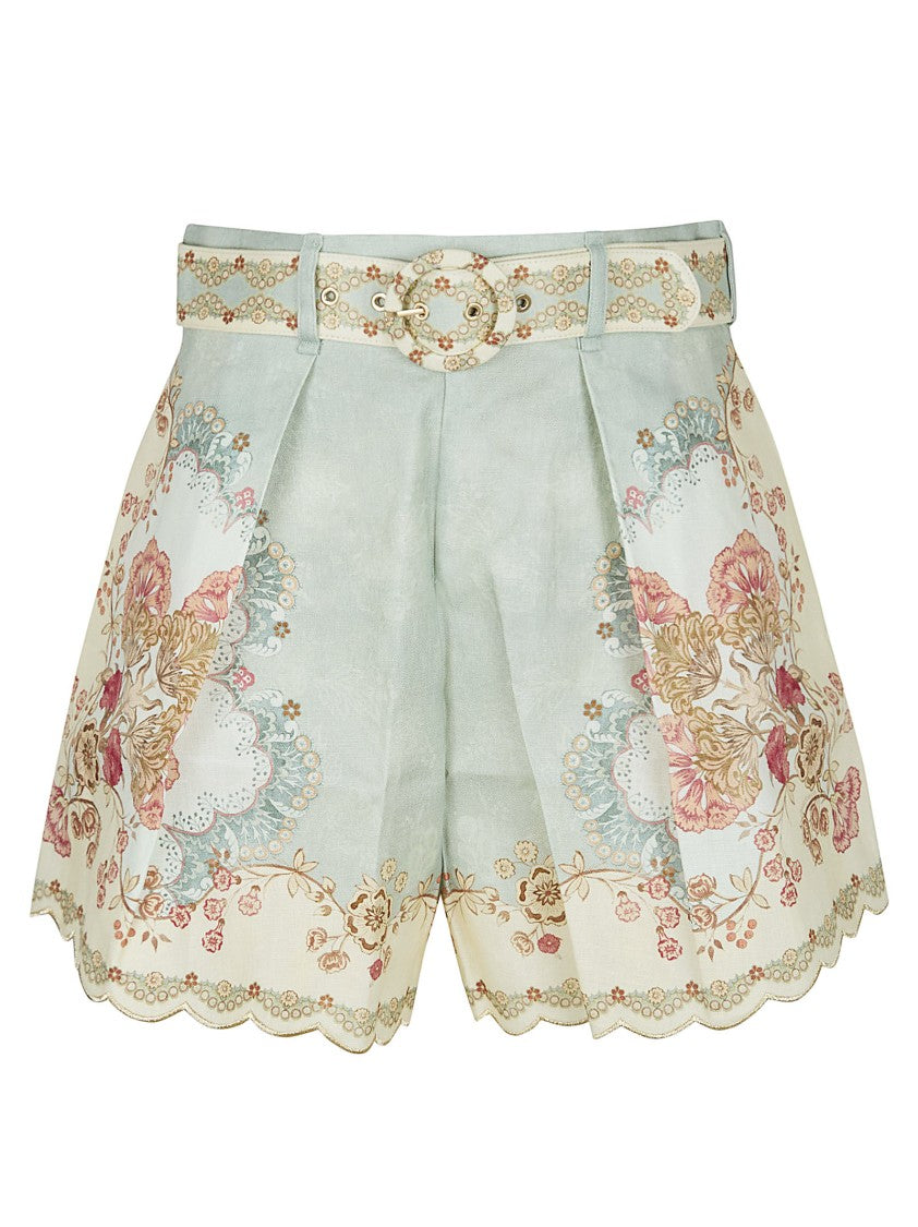 Zimmermann Floral Linen Shorts