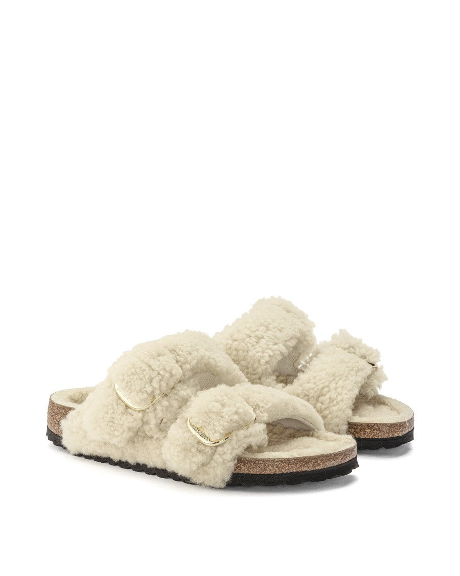 Birkenstock Arizona Big Buckle Sherling Slipper - Size S