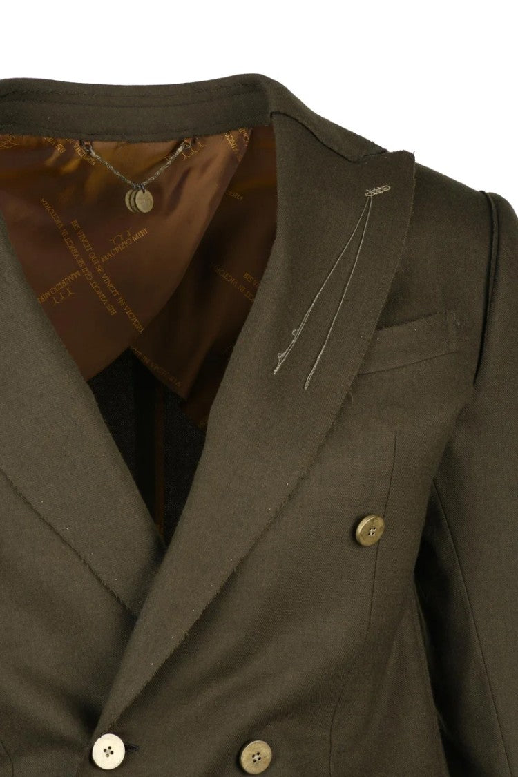 Maurizio Miri Double-Breasted Jacket - Military Green