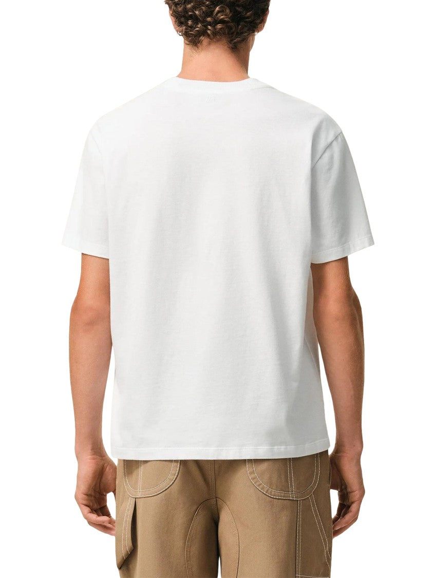Ami Paris Quota White Ami De Coeur Cotton T-Shirt