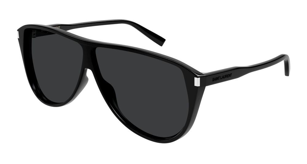 Saint Laurent Black Oversized Black Acetate Sunglasses