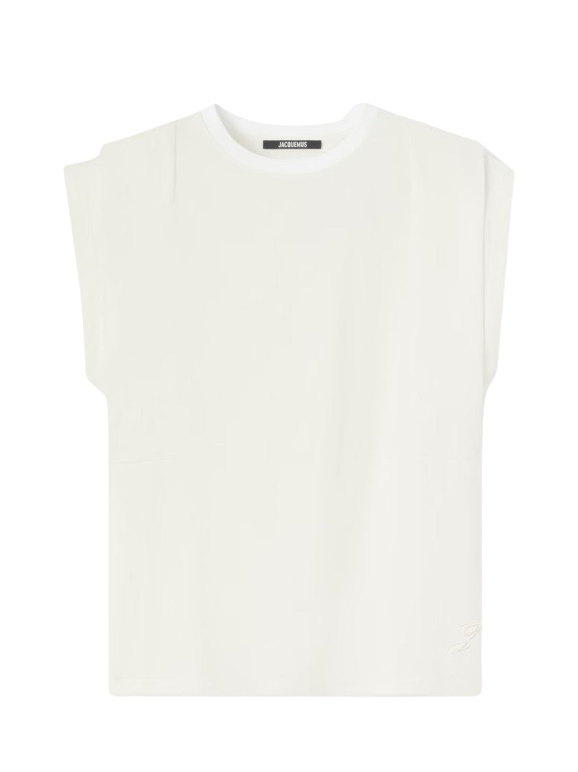 Jacquemus White Clean Silhouette Slightly Cropped Tank Top
