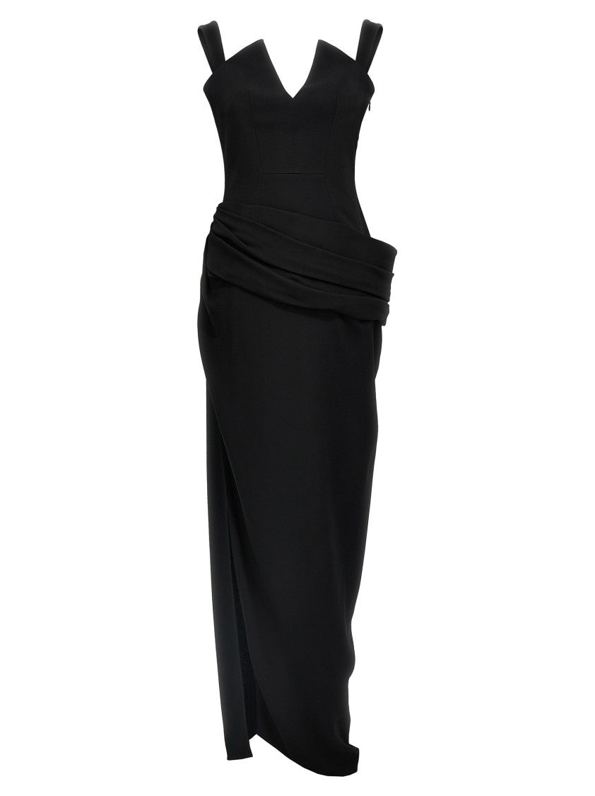 Givenchy Draped Stretch Viscose Evening Dress