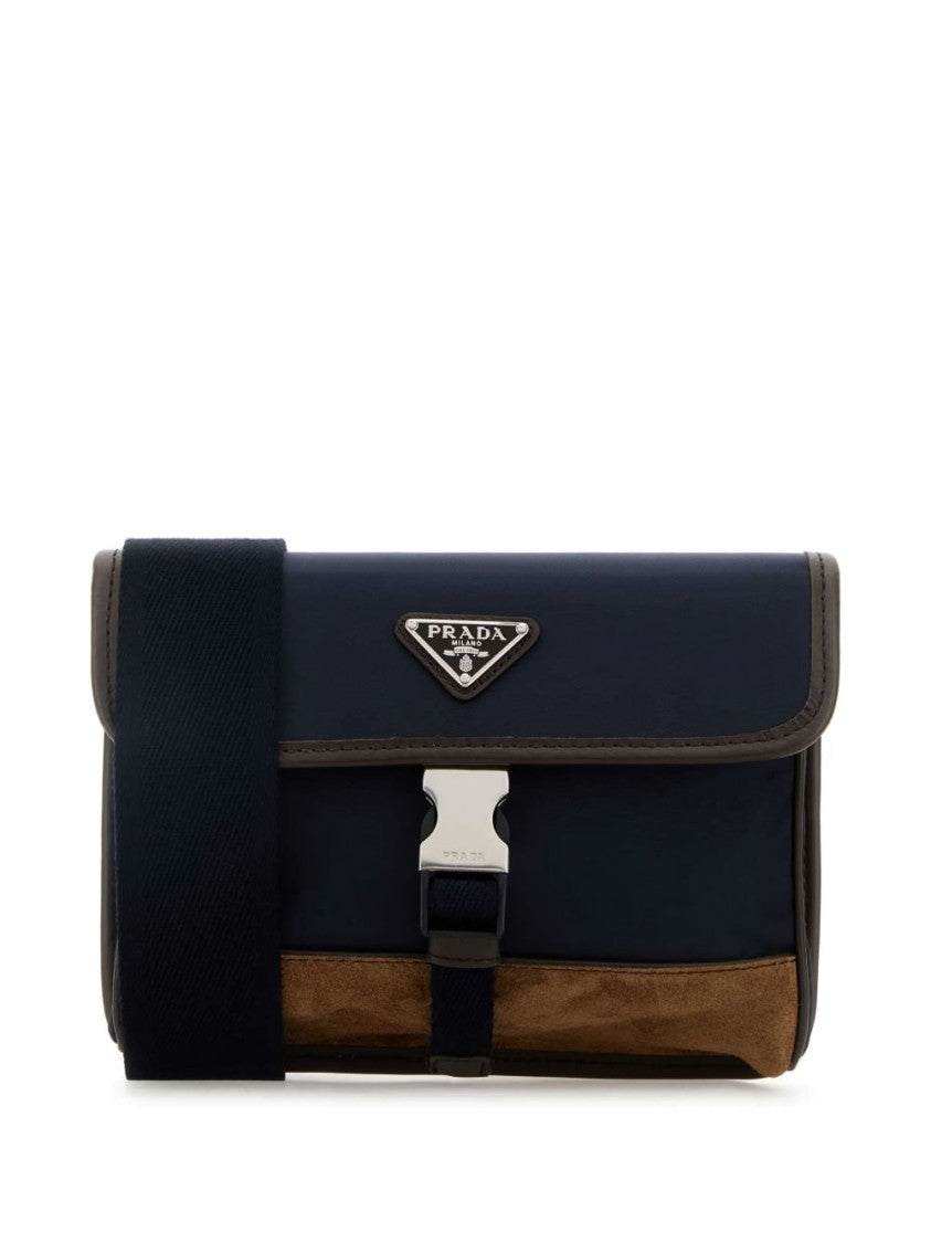 Prada Shoulder Bag With Structured Design And Flap Closure