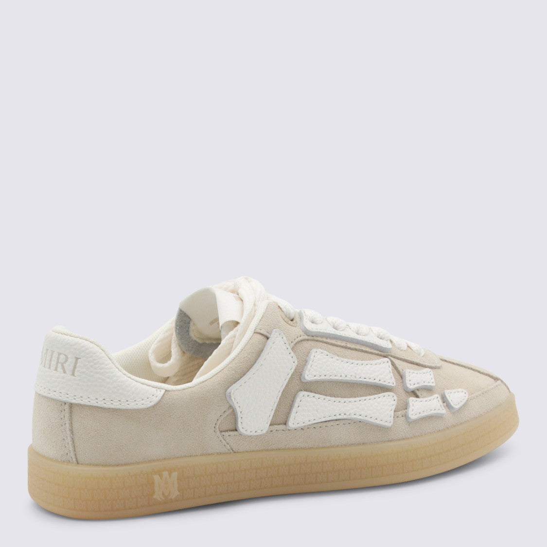Amiri Beige Leather Sneakers
