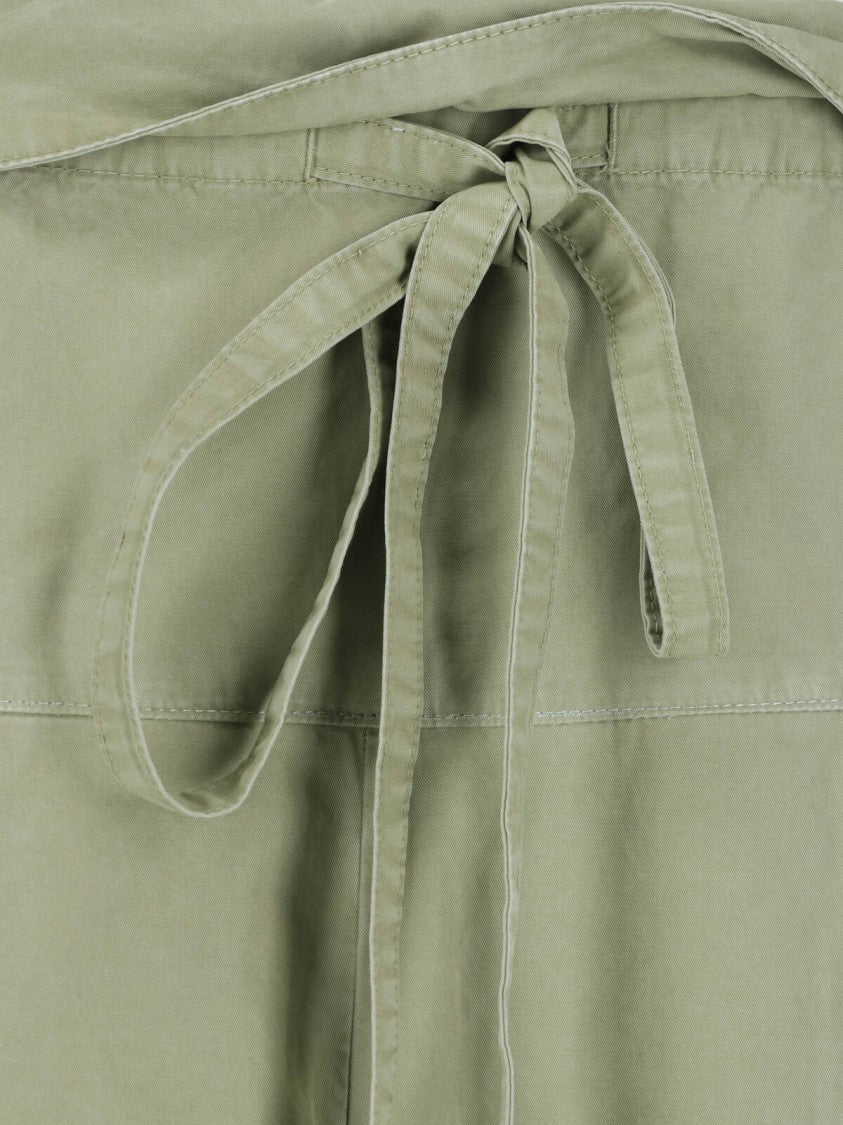 Matteau Cropped Wide-Leg Trousers With Self-Tie Belt