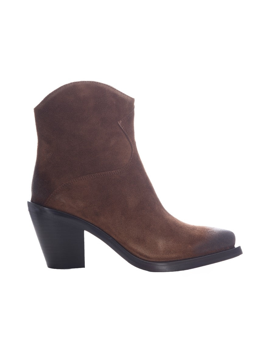 Ash Mink Judy Vintage Suede Ankle Boots