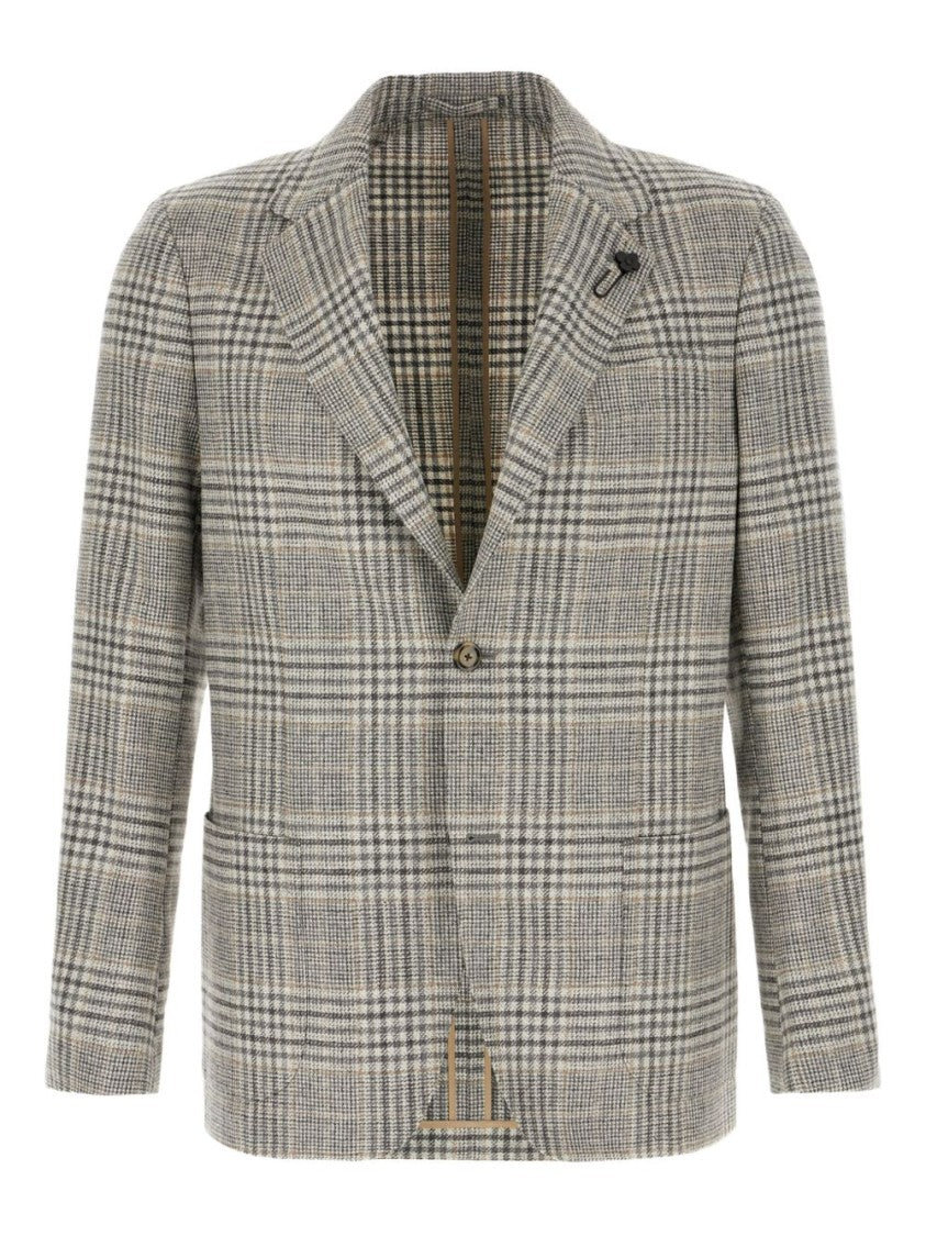 Lardini Tailored Men's Jacket With Structured Silhouette