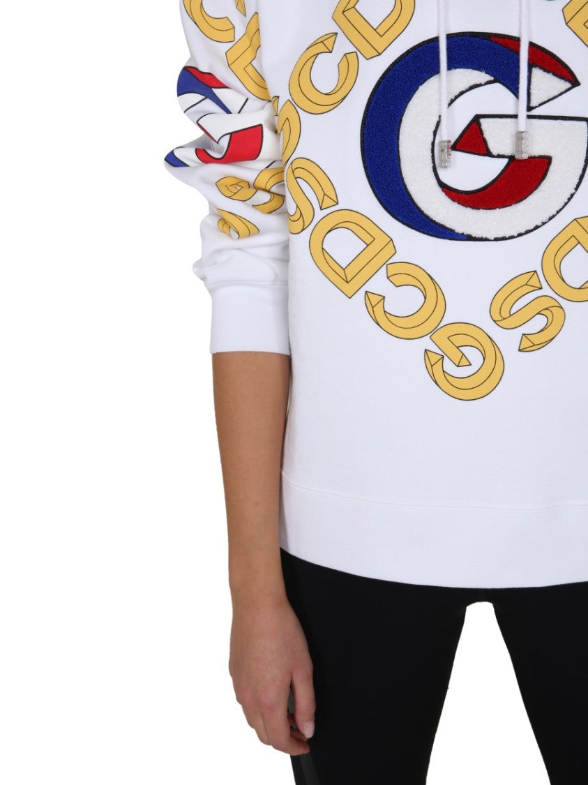 Gcds Relaxed Fit Cotton Hoodie