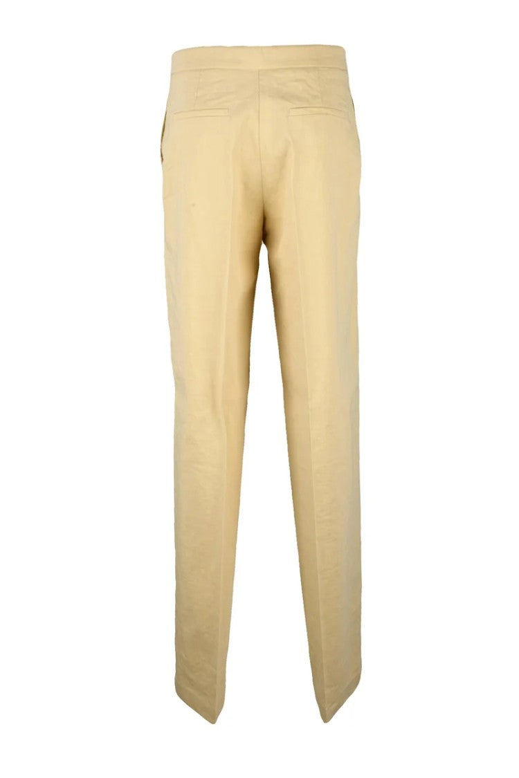 Pinko Linen Stretch Trousers - Beige