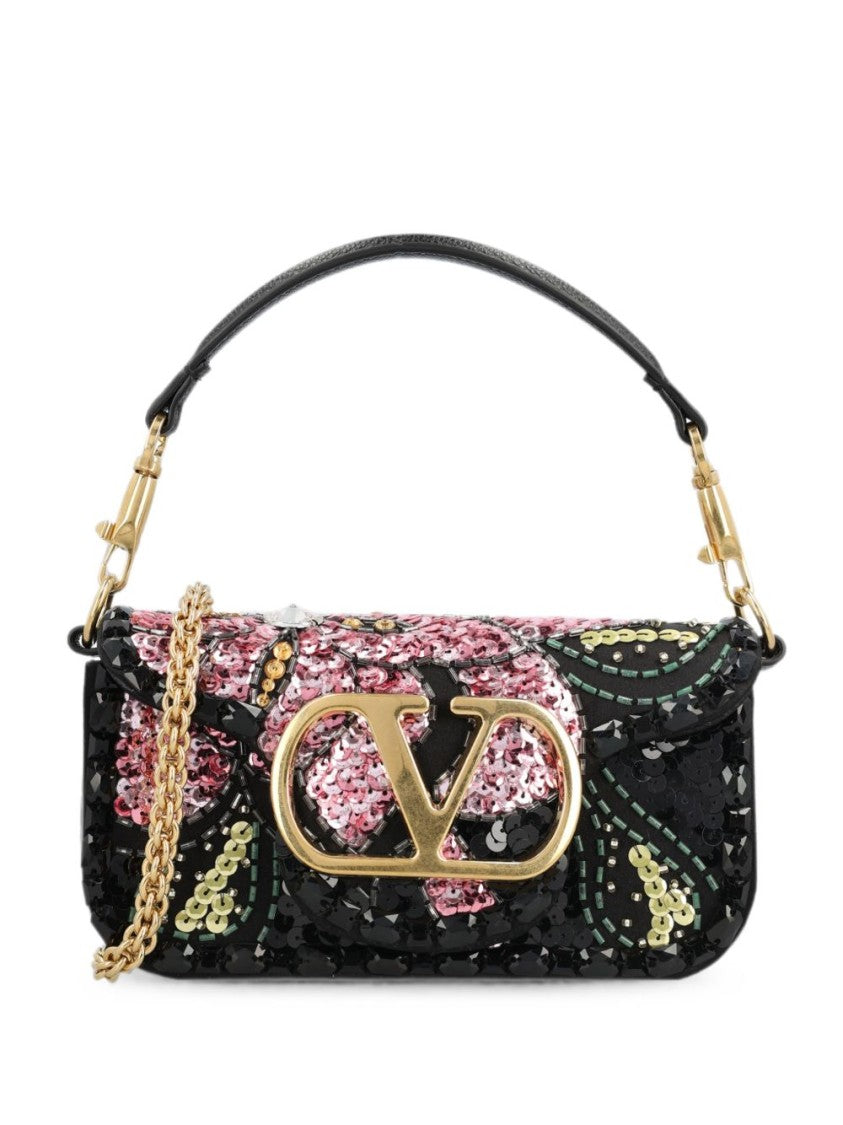 Valentino Garavani Floral Sequin Embellished Handbag