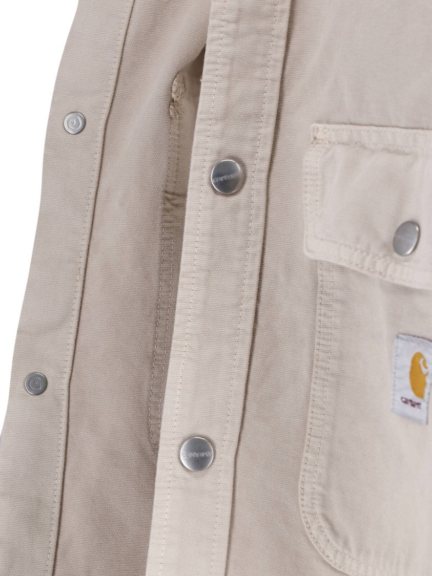 Carhartt Wip Beige Prescot Corduroy Collar Cotton Jacket