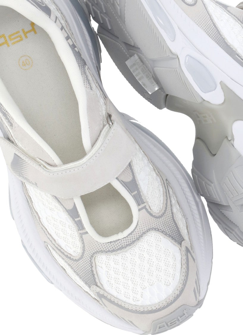 Ash White Drake Mesh Details Sneakers