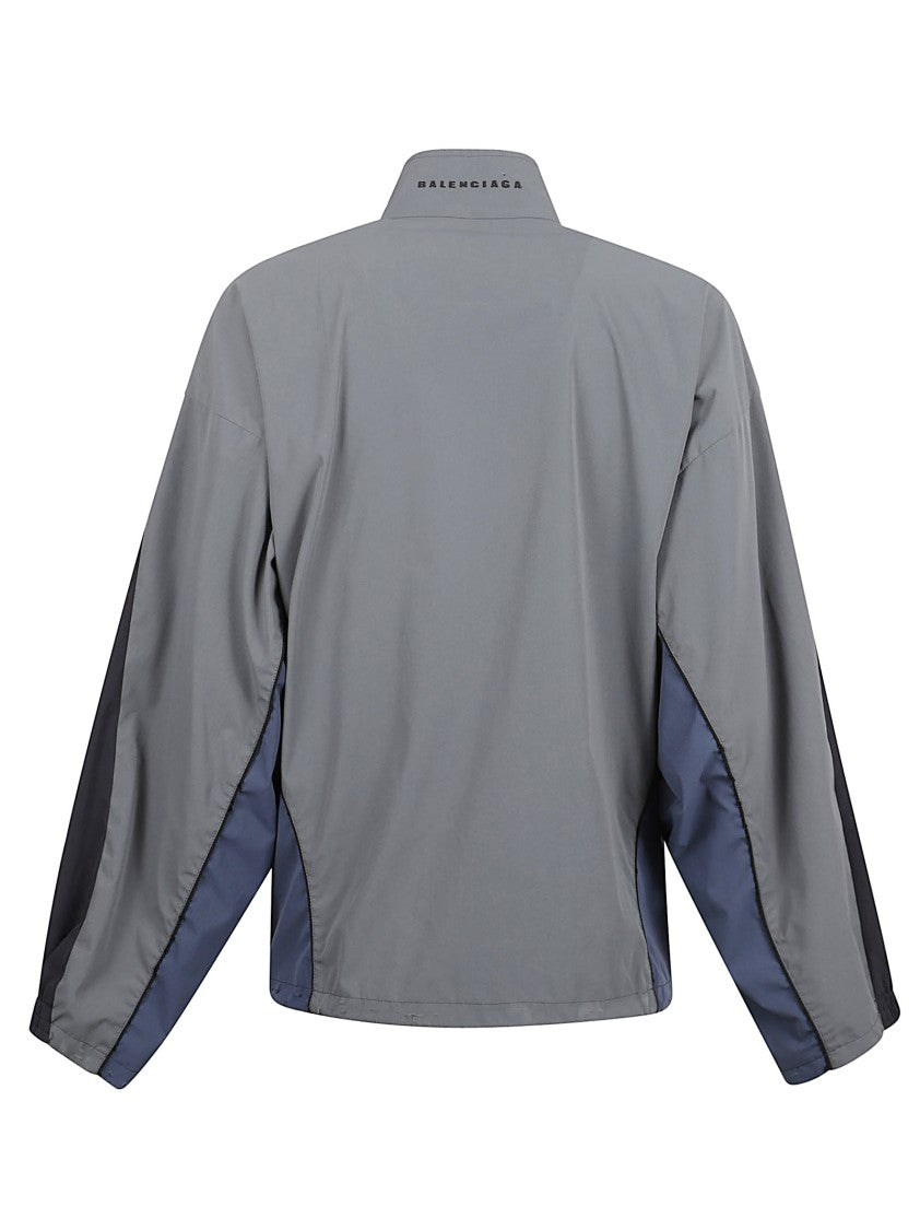 Balenciaga High-Neck Technical Polyester Jacket