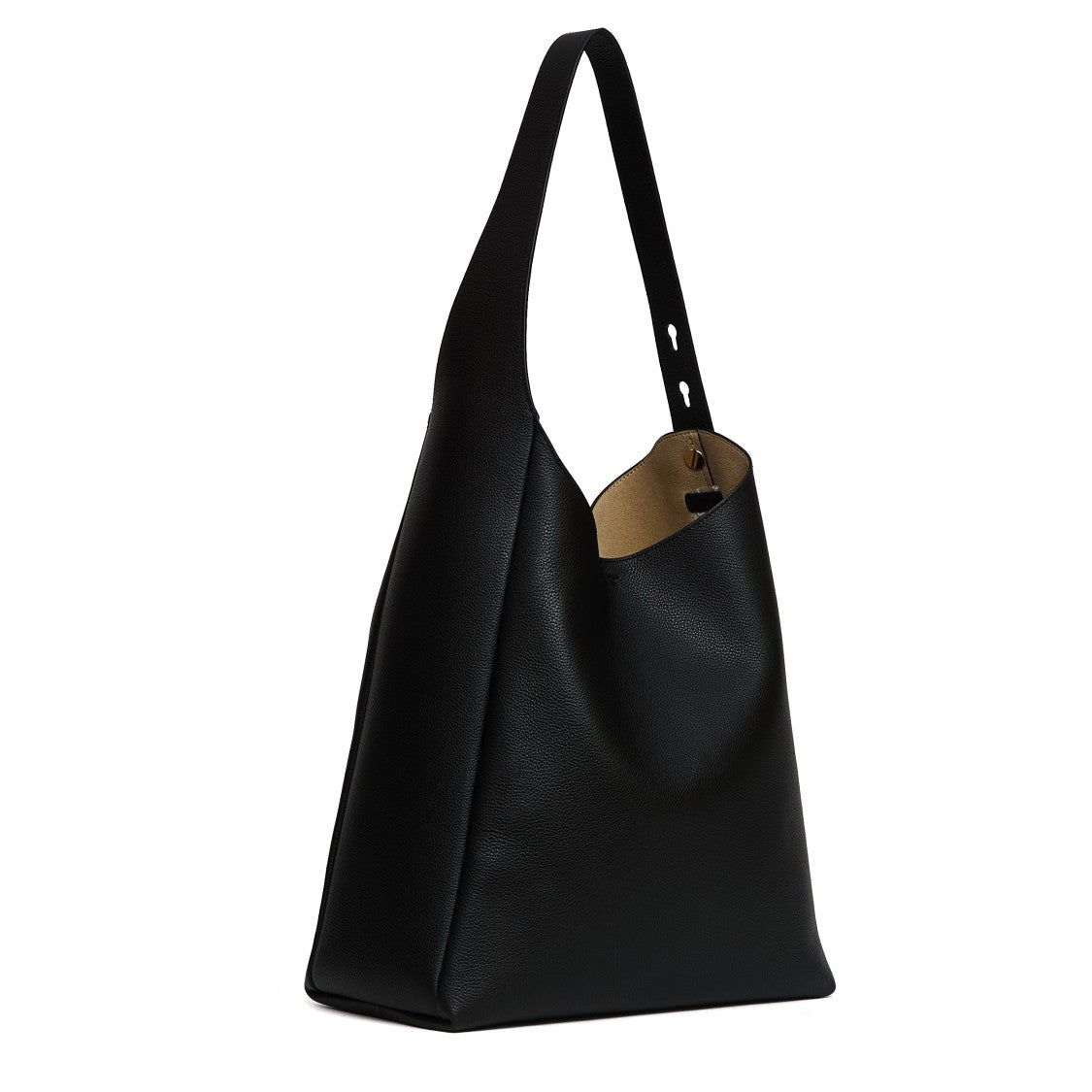 Tory Burch Black Hobo Bag With Adjustable Strap