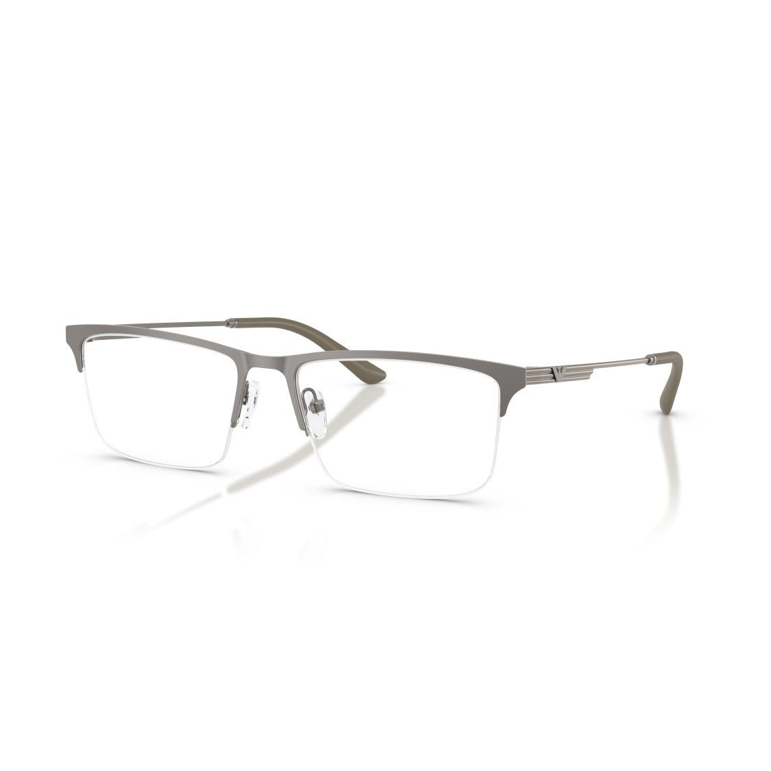 Emporio Armani 0Ea1177 Semi-Rimless Rectangular Metal Frame Eyeglasses
