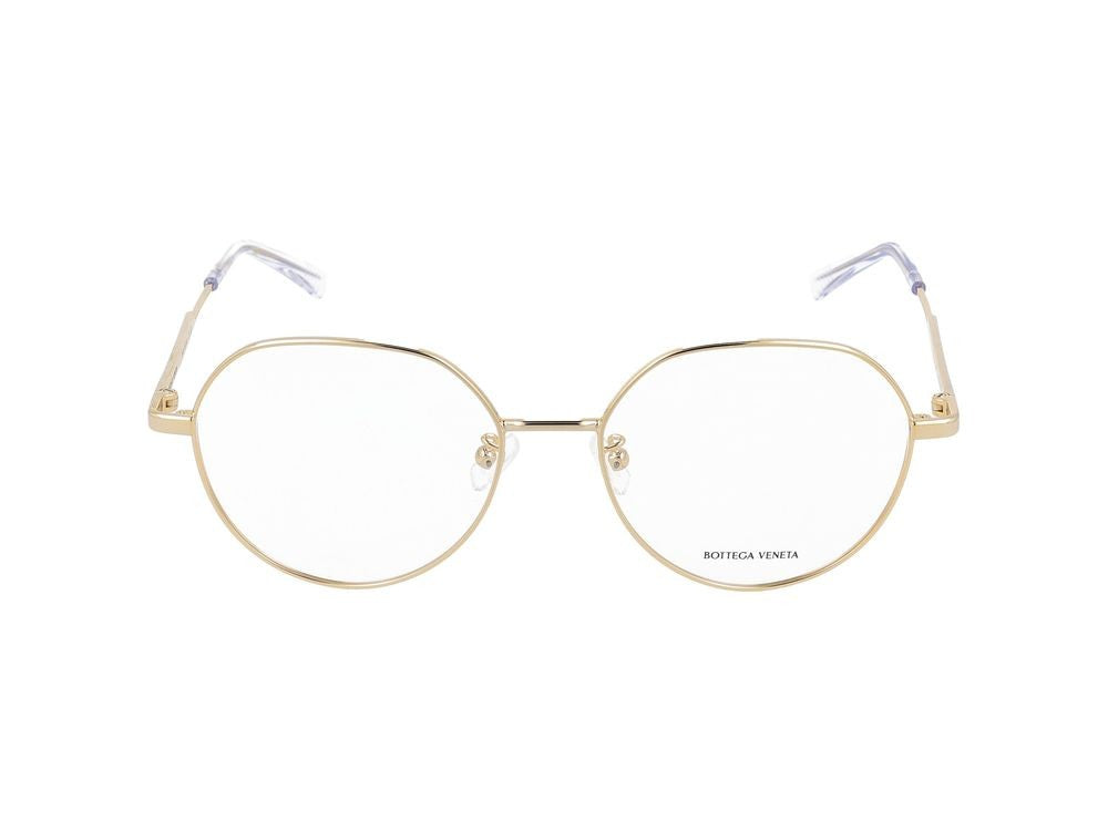 Bottega Veneta Eyeglasses Bv1076oa 002 Gold Gold Transparent 54/17/145
