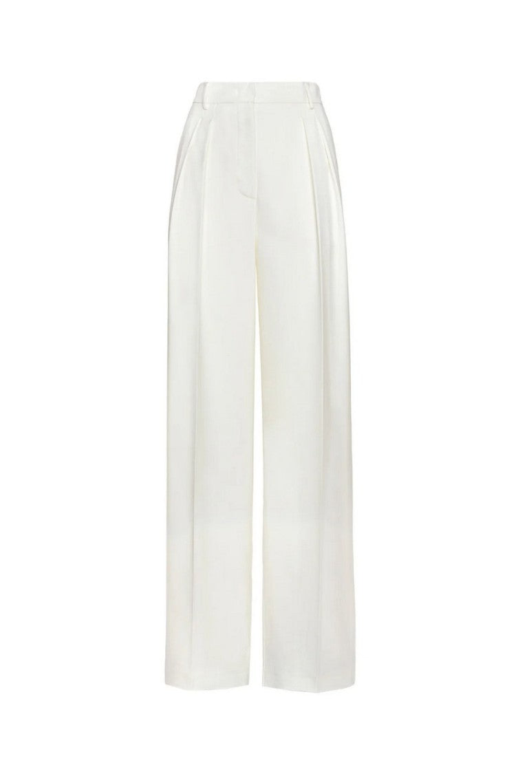 Simona Corsellini Multicolor Cotton-Blend Wide-Leg Pants