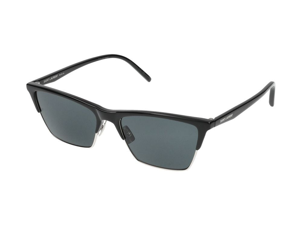 Saint Laurent Black Injected Material Sunglasses Rectangular Sunglasses