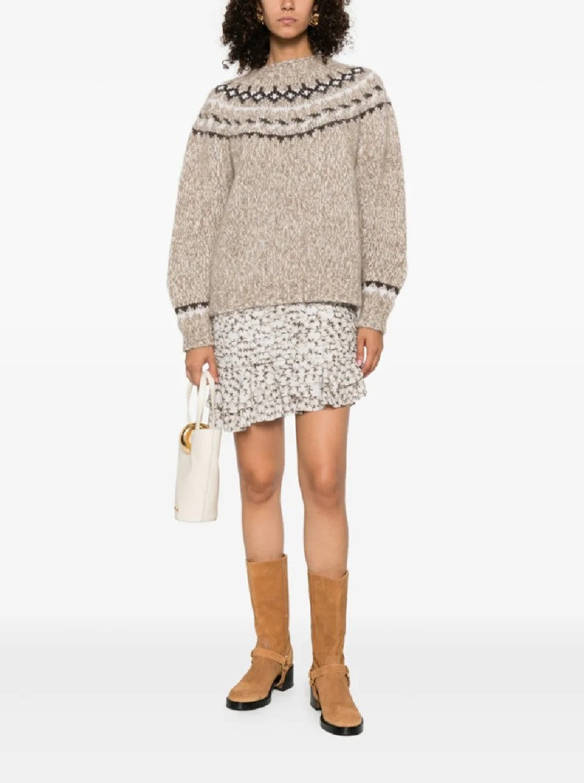 P.A.R.O.S.H. Nordic-Inspired Knitted Sweater With Relaxed Fit