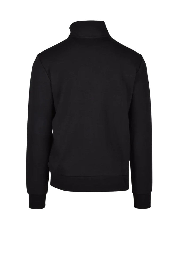 Calvin Klein Black Half-Zip Stretch Sweatshirt