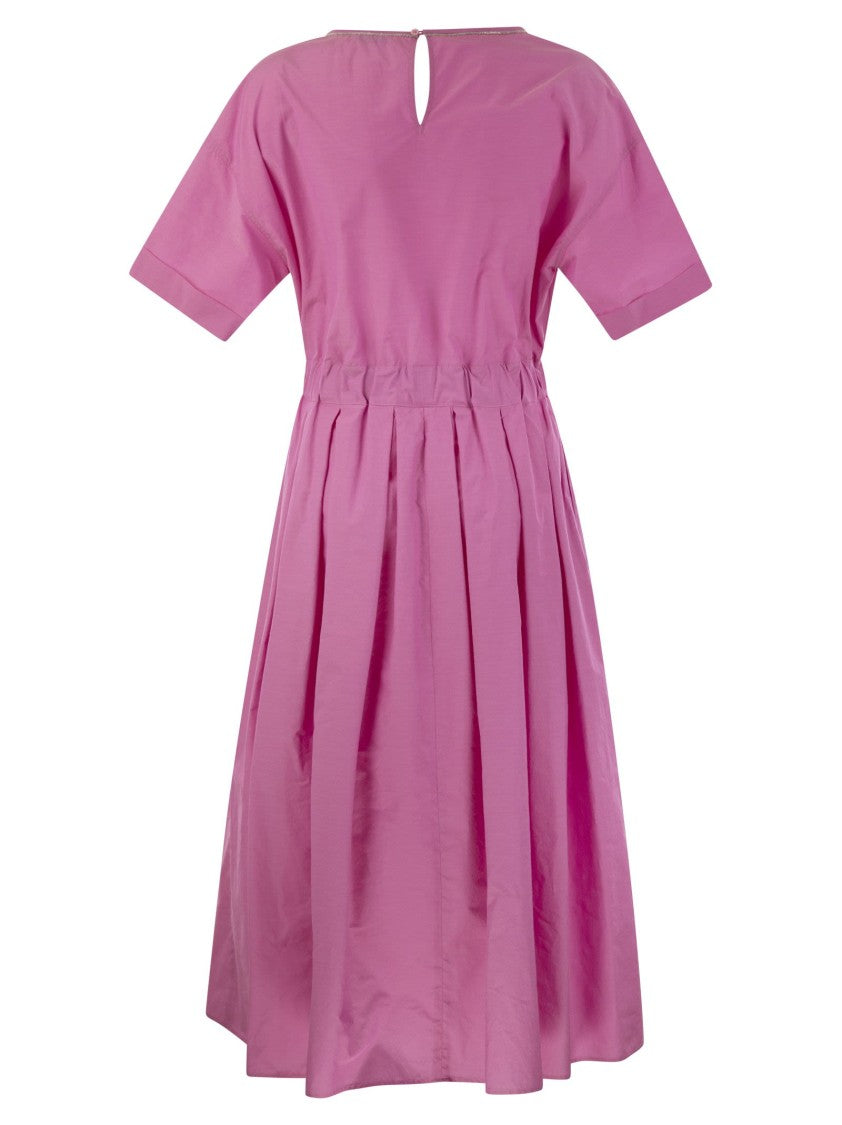Peserico Cotton-Blend Dress With Light Stitch