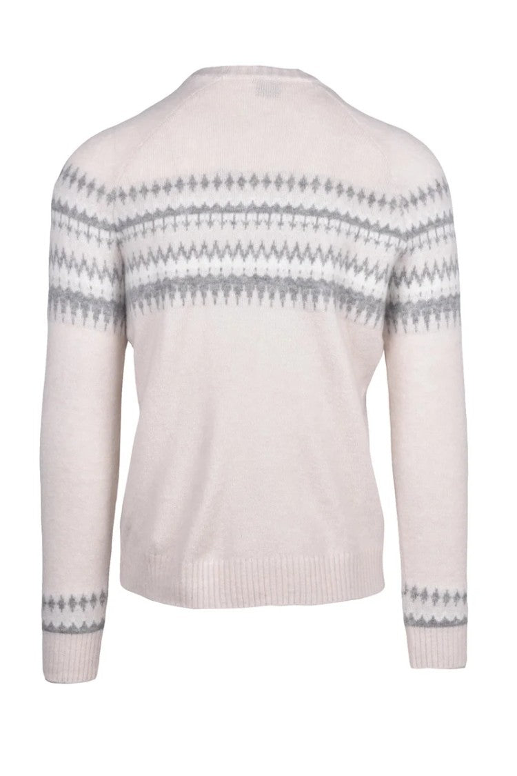 Eleventy Cashmere Silk Crew Neck Sweater - Beige