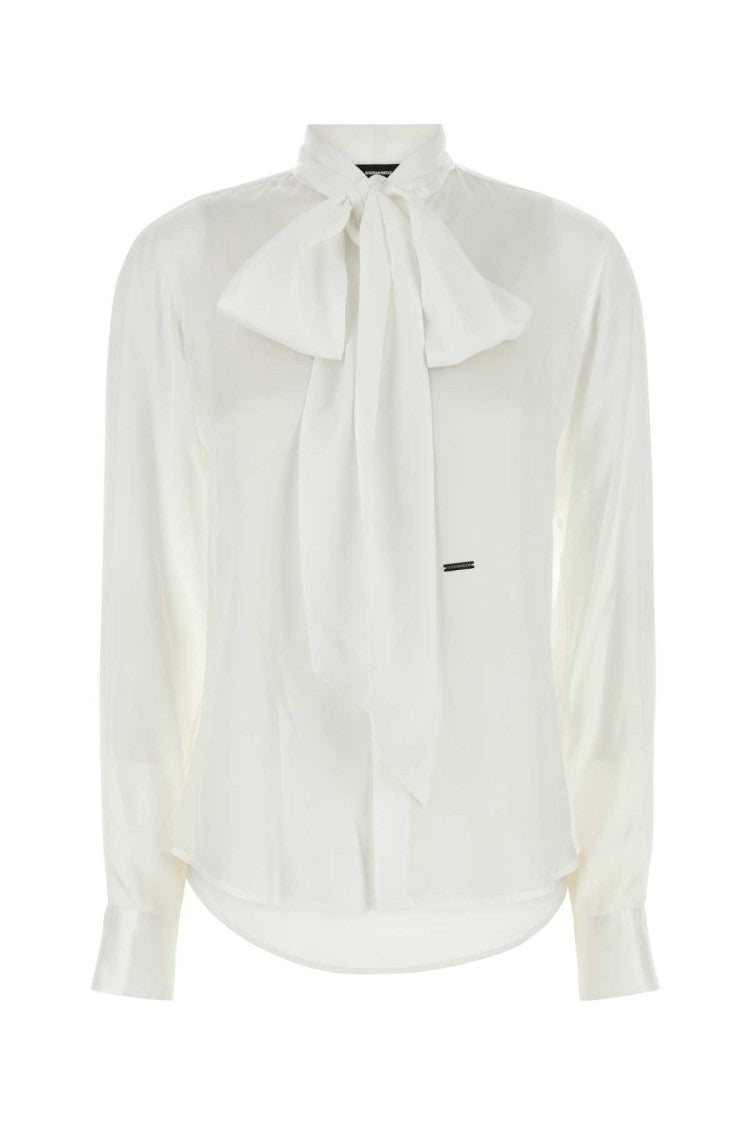 Dsquared2 White Viscose Shirt