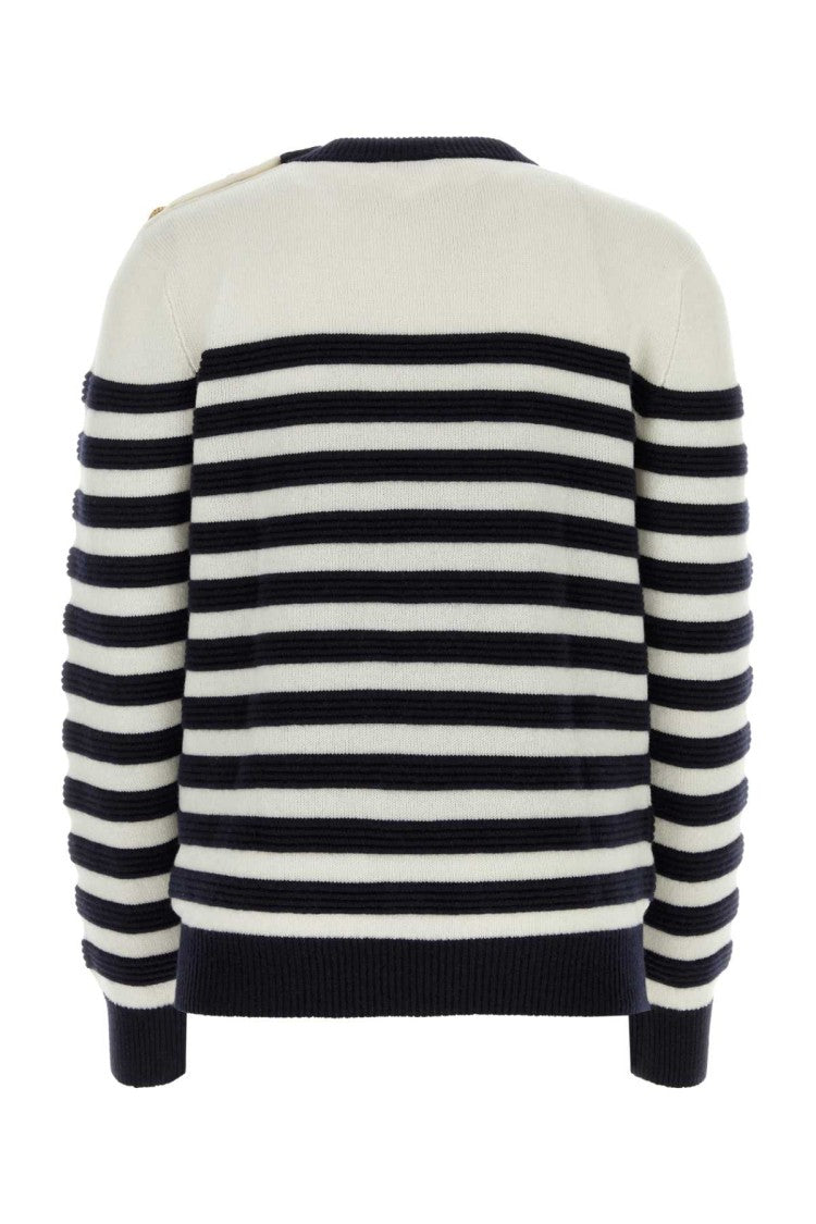 Balmain Embroidered Cashmere Sweater