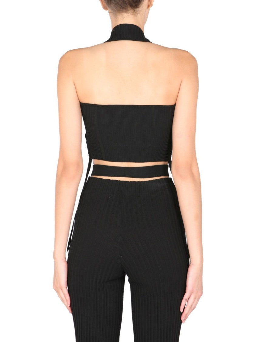 Andreâdamo Structured Ribbed Bustier