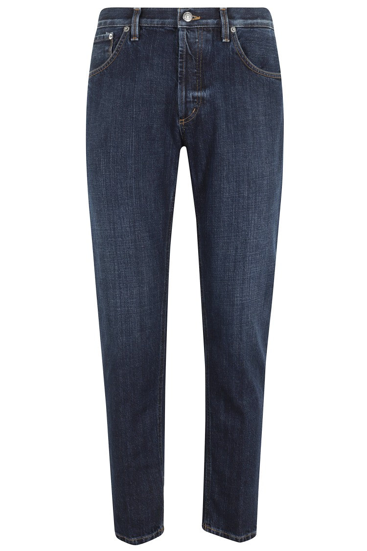 Dondup Straight-Leg Denim Jeans With Contrast Stitching