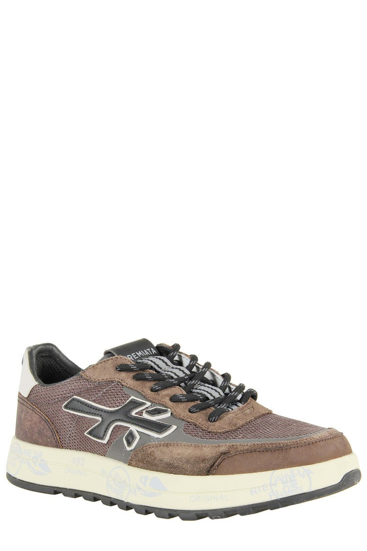Premiata Low-Top Suede And Fabric Sneakers