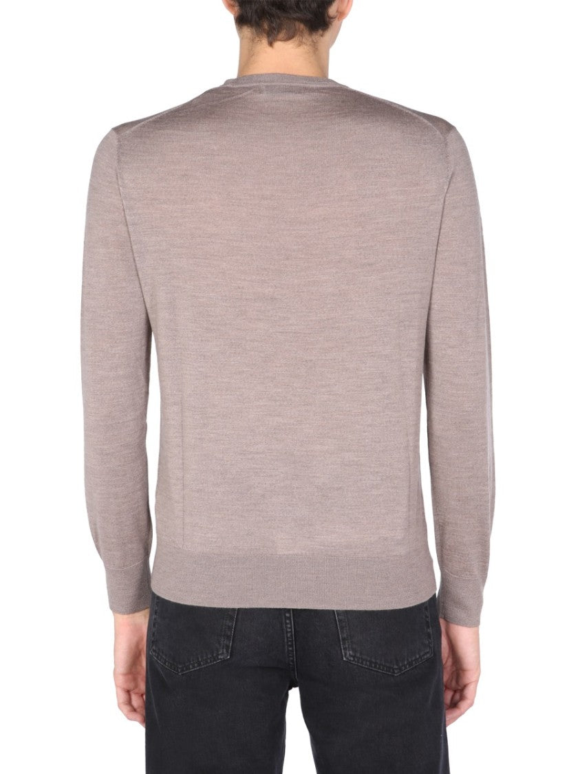 Ballantyne Fitted Crew Neck Sweater