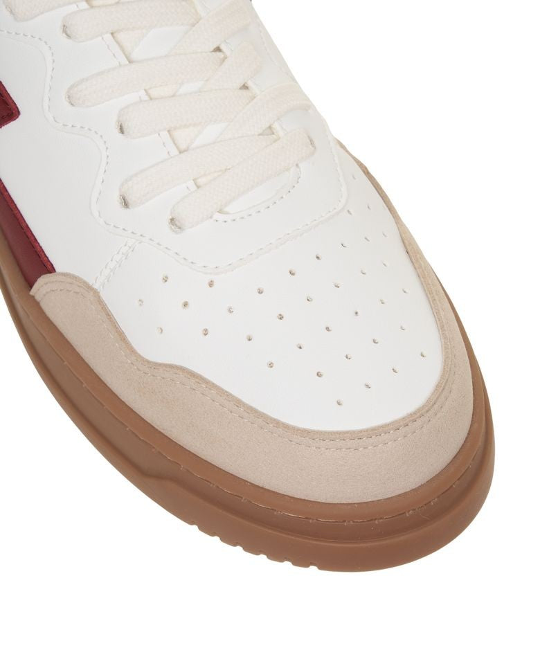 Zeta Vegan Leather Sneakers With Rounded Silhouette