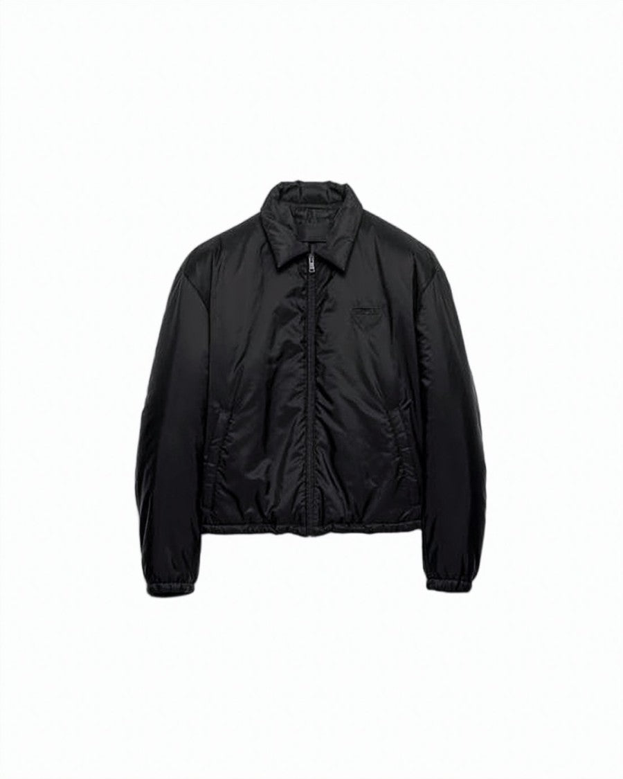 Prada Black Lightweight Jacket With Classic Collar