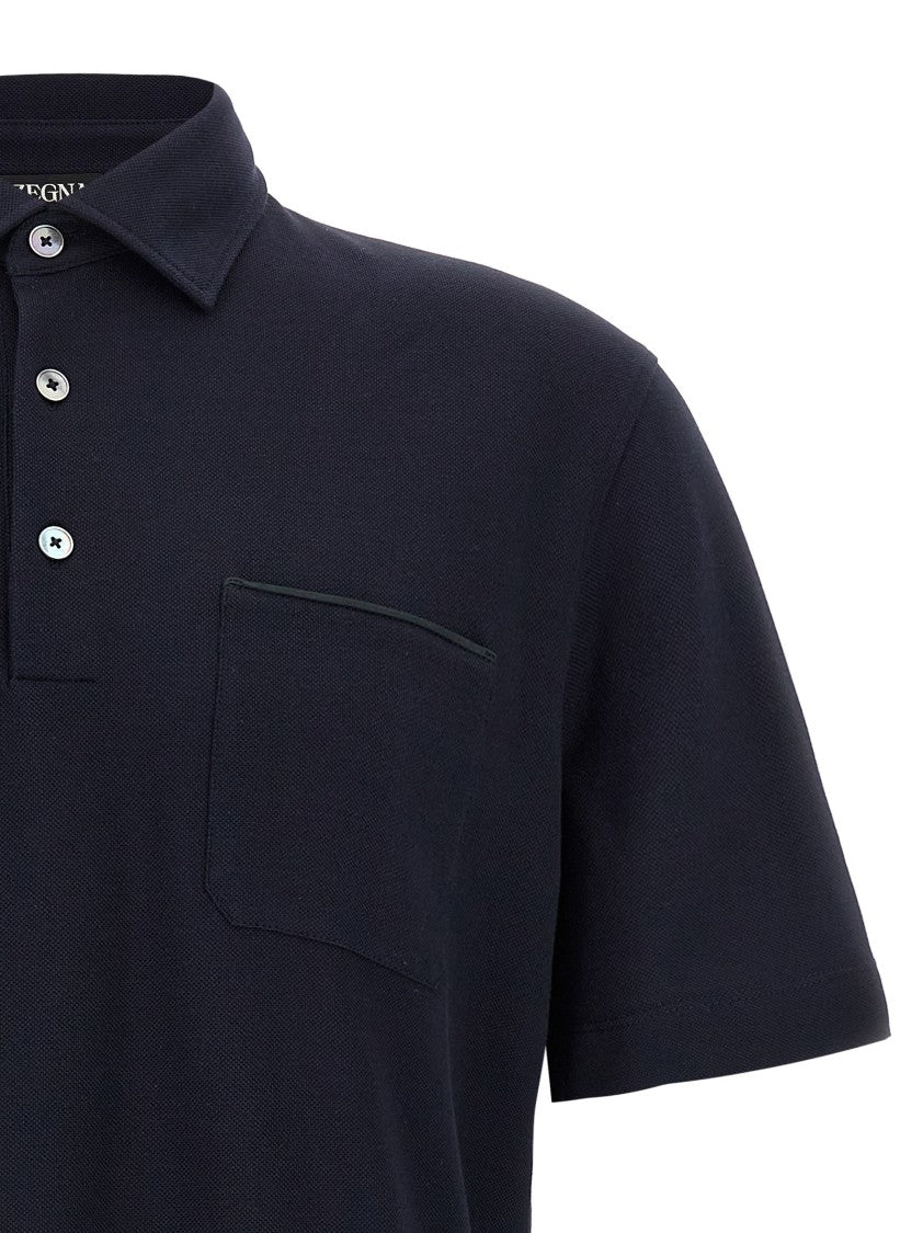 Zegna Piqué Polo Shirt