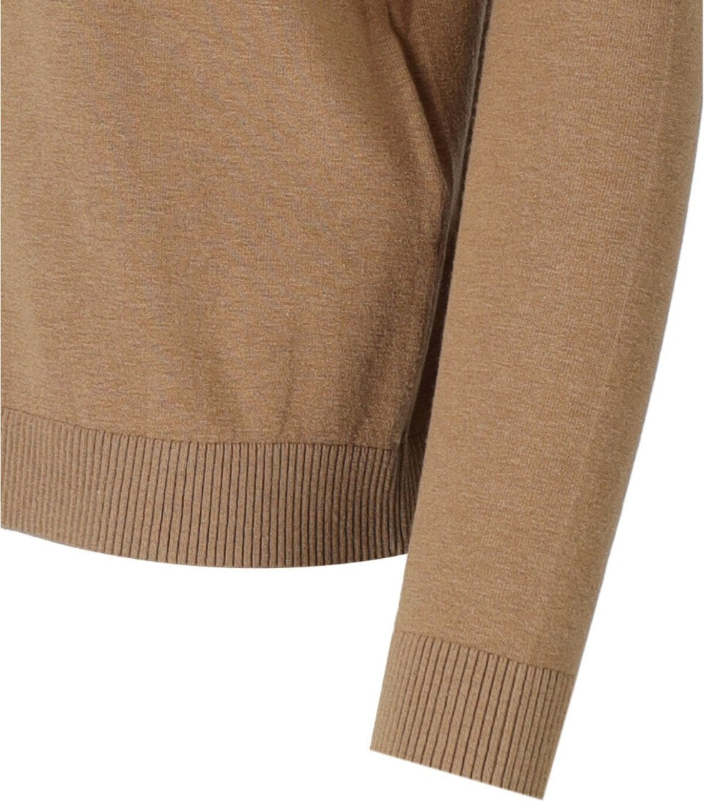 Max Mara Kiku Camel Turtleneck Sweater