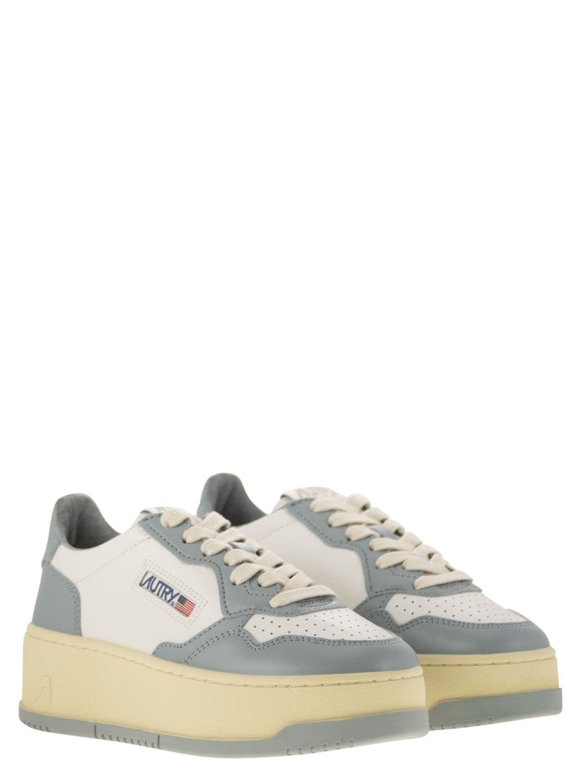 Autry Medalist Platform - Leather Trainers