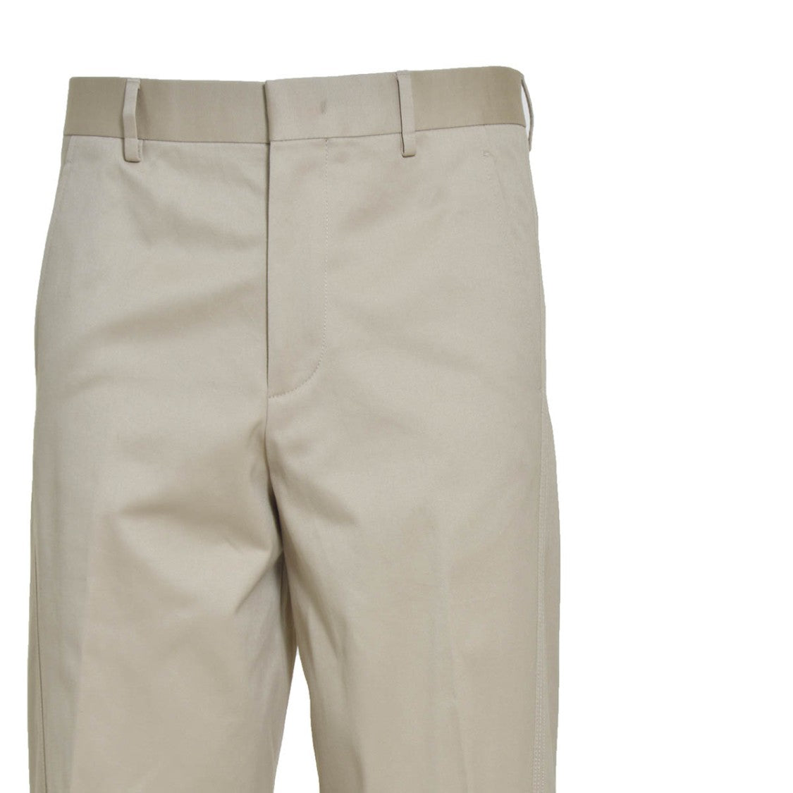 Lanvin Beige Cotton Twisted Chinos